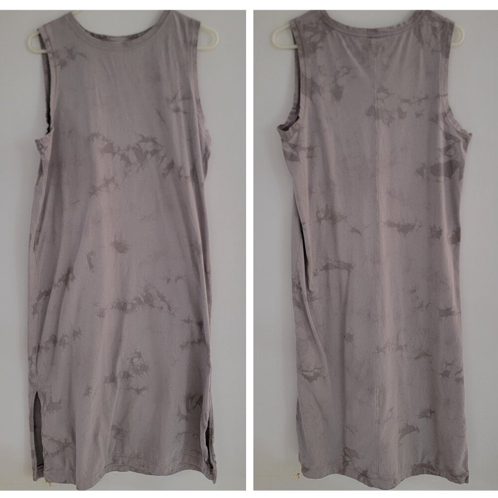 Old Navy Gray Tie-Dye Midi Dress Large